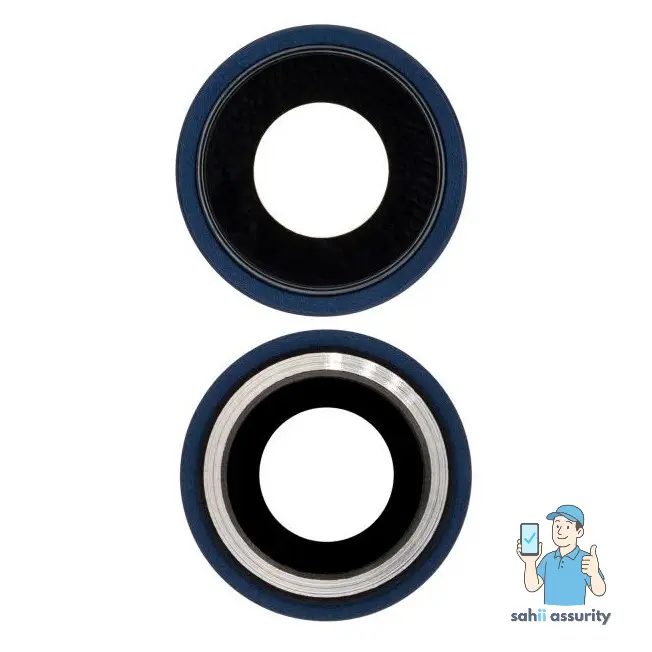 Camera Lens Glass with Frame for Apple iPhone 12 Blue thumbnail